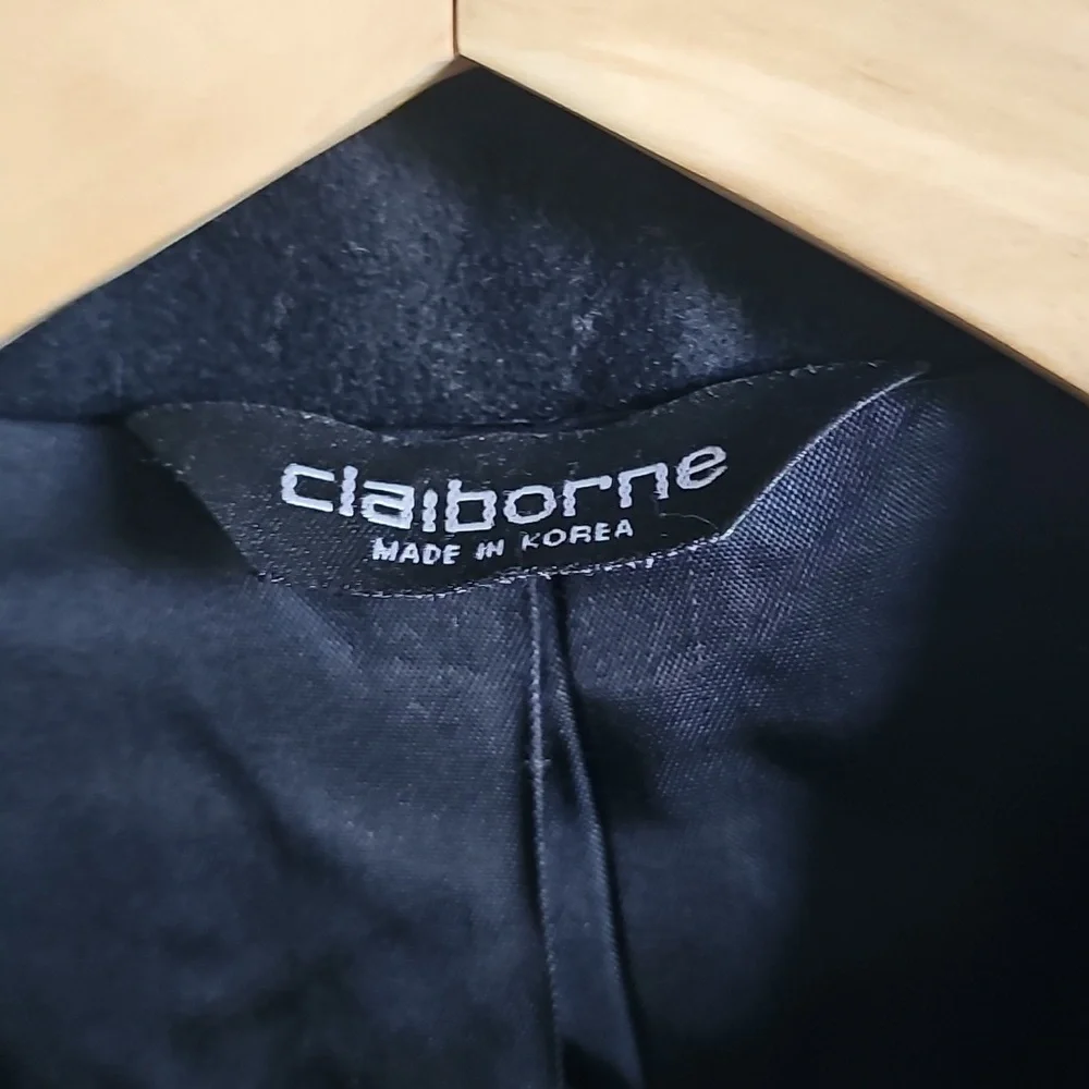 CLAIBORNE 100% Camelhair Men's Black‎ Sports Coat Size 46